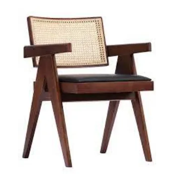Durable Cane Wooden Chair